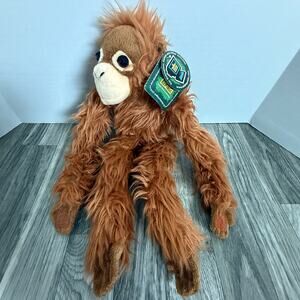 Wild Republic Orangutan Plush Long Arm Monkey NWT Stuffed Animal Toy 2011